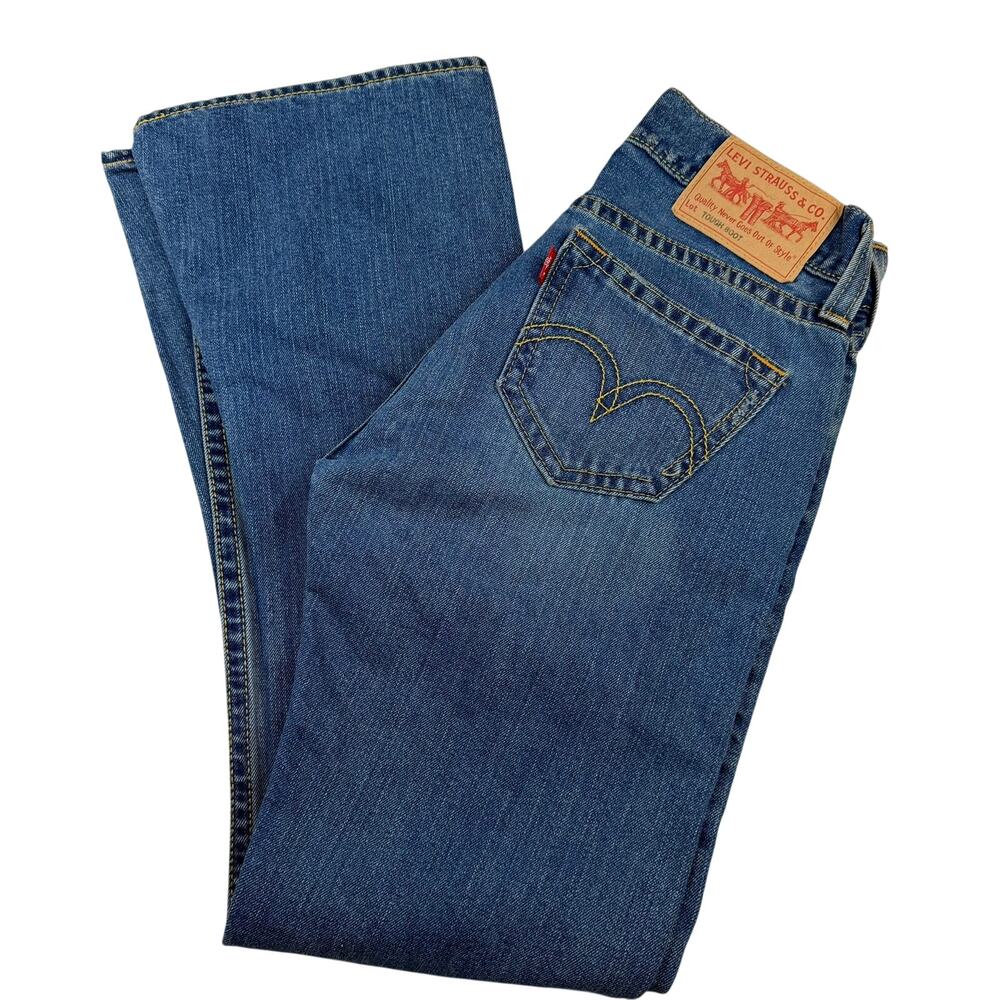 Y2K Levi's Type 1 Tough Boot Distressed Bootcut Jeans Size 8M